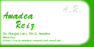 amadea reiz business card